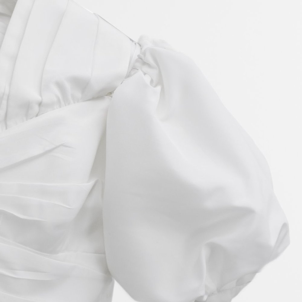 Self-Portrait Ruched Puff-Sleeve Bodice - Picture 6 of 11
